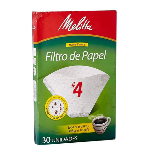 filtro para cafe n4 30u cono display